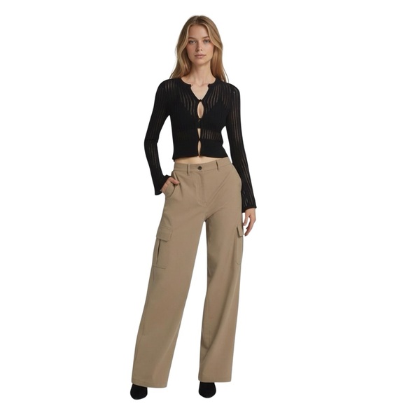 dh New York Fay Two-Piece Set Black Slip Dress Cardigan Set S Holiday Gift Ready - Picture 5 of 10